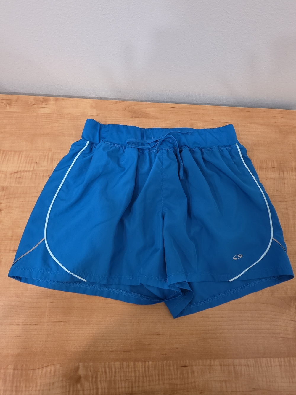 Champion Blue Athletic Shorts with Light Pink Tag